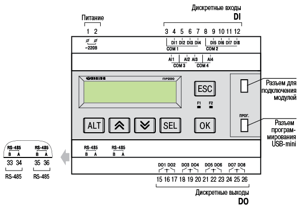 Схема подключения пр 200