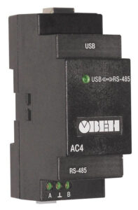 АС4 преобразователь интерфейсов RS485-USB c гальванической изоляцией