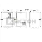 Частотный преобразователь VFD500, 380 В, 55 кВт