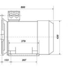 Электродвигатель АИР 22 кВт, 1000 об/мин, IM2001/B35 комб. лапы+фланец
