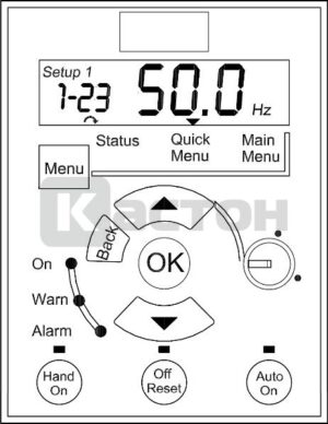 Панель управления VLT LCP 12 с потенциометром для преобразователей частоты серии FC51