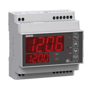 ТРМ1 обновленный одноканальный измеритель-регулятор с RS-485. DIN-реечный