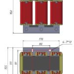 Моторный дроссель трехфазный OCL, 380В, 90А