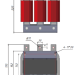Моторный дроссель трехфазный OCL, 380В, 240А