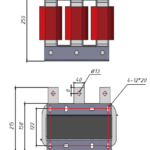 Моторный дроссель трехфазный OCL, 380В, 290А