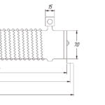 Тормозной резистор RXG20, 2000 Ватт, 62 Ом